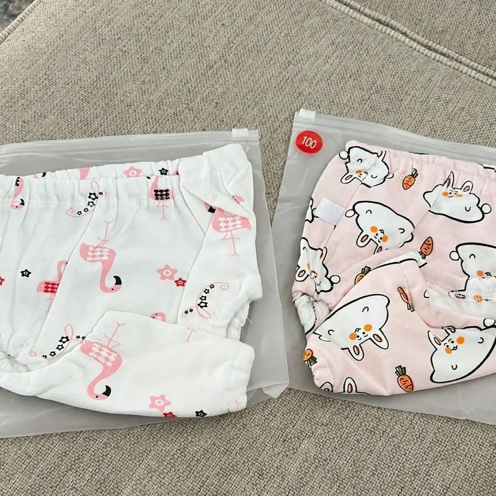 NEW Kids Flamingo and Rabbit Print Diaper Covers or Training Pants Underwear -4
